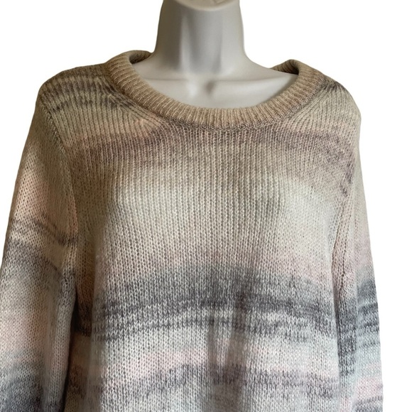 Gap Forever Soft Grey Spacedye Ombré Sweater Tunic Large NWT - Picture 4 of 11
